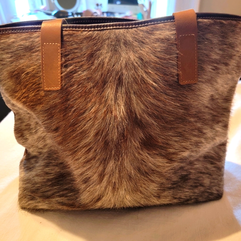 Cowhide and Leather Boutique Bag